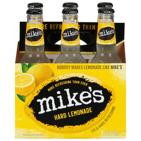 Mike's Premium Malt Beverage Hard Lemonade Beer (6 ct, 11.2 fl oz)