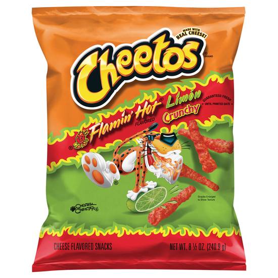 Cheetos Flamin' Hot Limon Crunchy Cheese Flavored Snacks