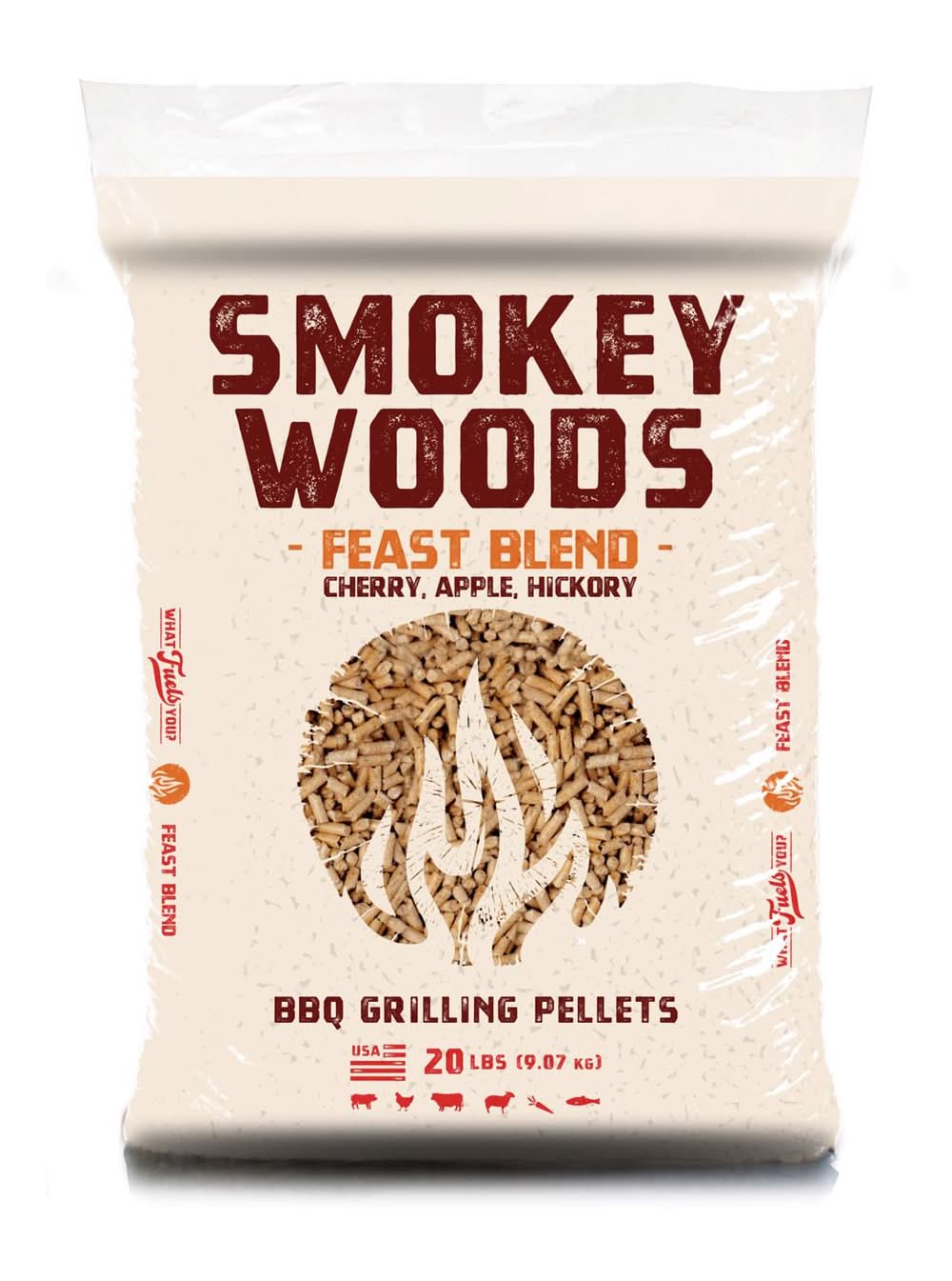 Smokey Woods Hardwood Pellets All Natural Assorted 20 Lb