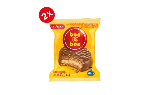 2x Alfajor Bon o Bon 40g Var.