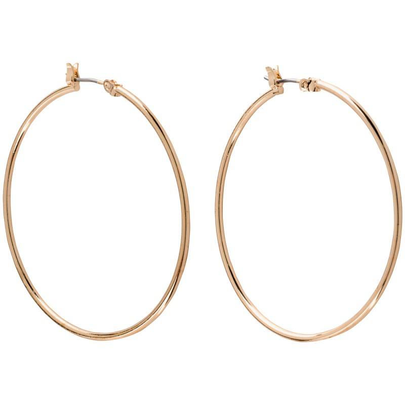 Primavera Thin Hoop Earrings (xl/goldtone)