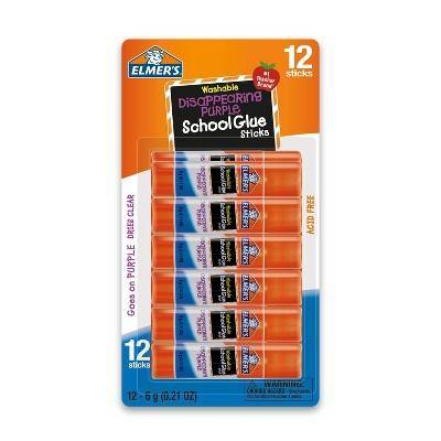 Elmer's Disappearing Purple School Glue Sticks (12 ct)