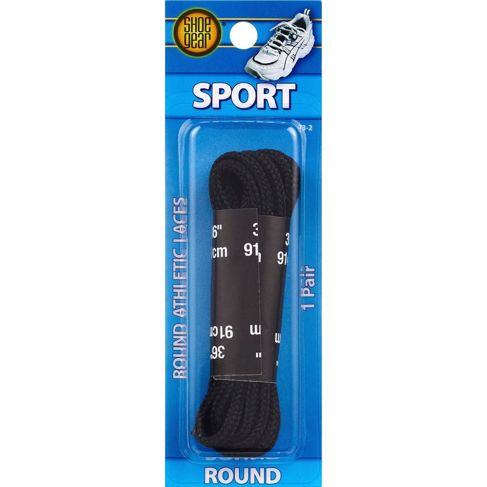 Shoe Gear Round Athletic Laces 36 Inches Black