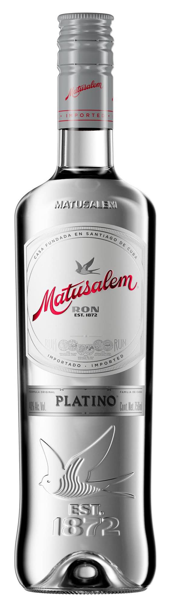 Matusalem · Ron blanco platino (750 ml)