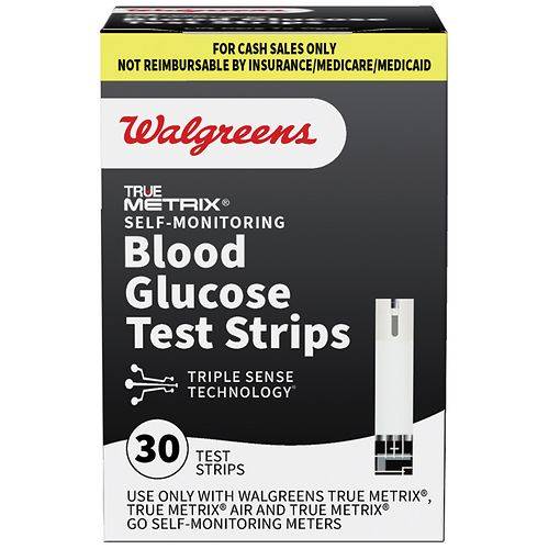 Walgreens True Metrix Self-Monitoring Blood Glucose Test Strips - 30.0 ea