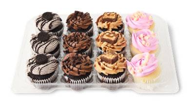 Assorted Variety Cupcakes 12 Count -  Each