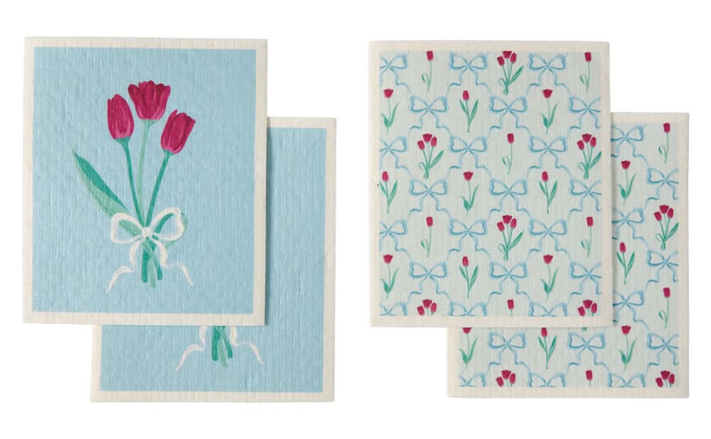 Crofton Tulips 4Pk Swedish Dish Cloths