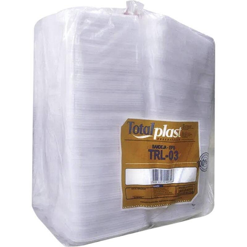 Totalplast bandeja descartável trl-03 (100 unidades)