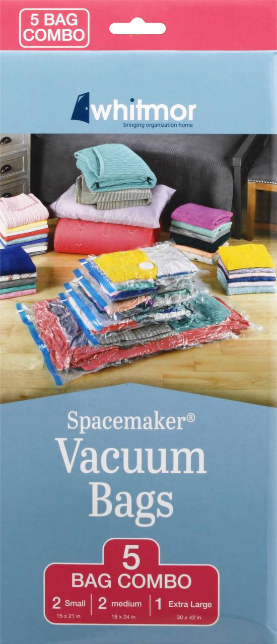Whitmor Spacemaker Vacuum Bags, Jumbo - 2 jumbo bags