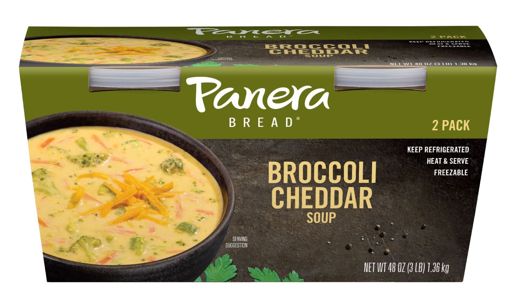 Panera Bread Soup, Broccoli Cheddar (48 oz, 2 ct)