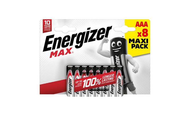Energizer Max Alkaline AAA 8 pack (398571)