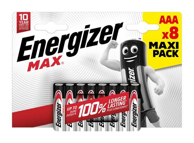 Energizer Max Alkaline AAA 8 pack (398571)