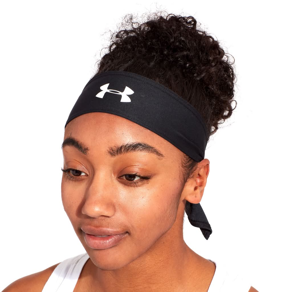 Under Armour Head Tie (Black/White)