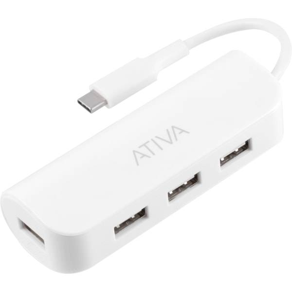 Ativa 4-port Usb 2.0-to-usb Type-C Hub (white)