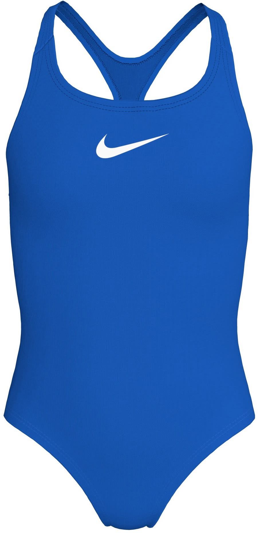 Nike Girls' Effortless Essential Racerback One Piece Swimsuit (Blue Crystal, L)