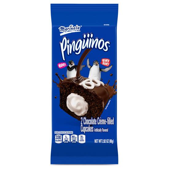 Marinela Pinguinos Creme-Filled Cupcakes (chocolate)