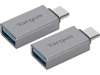 Targus Usb Type-C To Usb Type-A Adapter, Grey (2 ct)