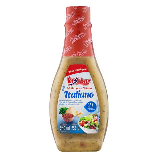 Kisabor molho para salada italiano (240ml)