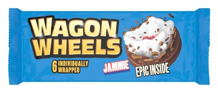 Wagon Wheels Individually Wrapped Jammie Biscuits (6 pack)