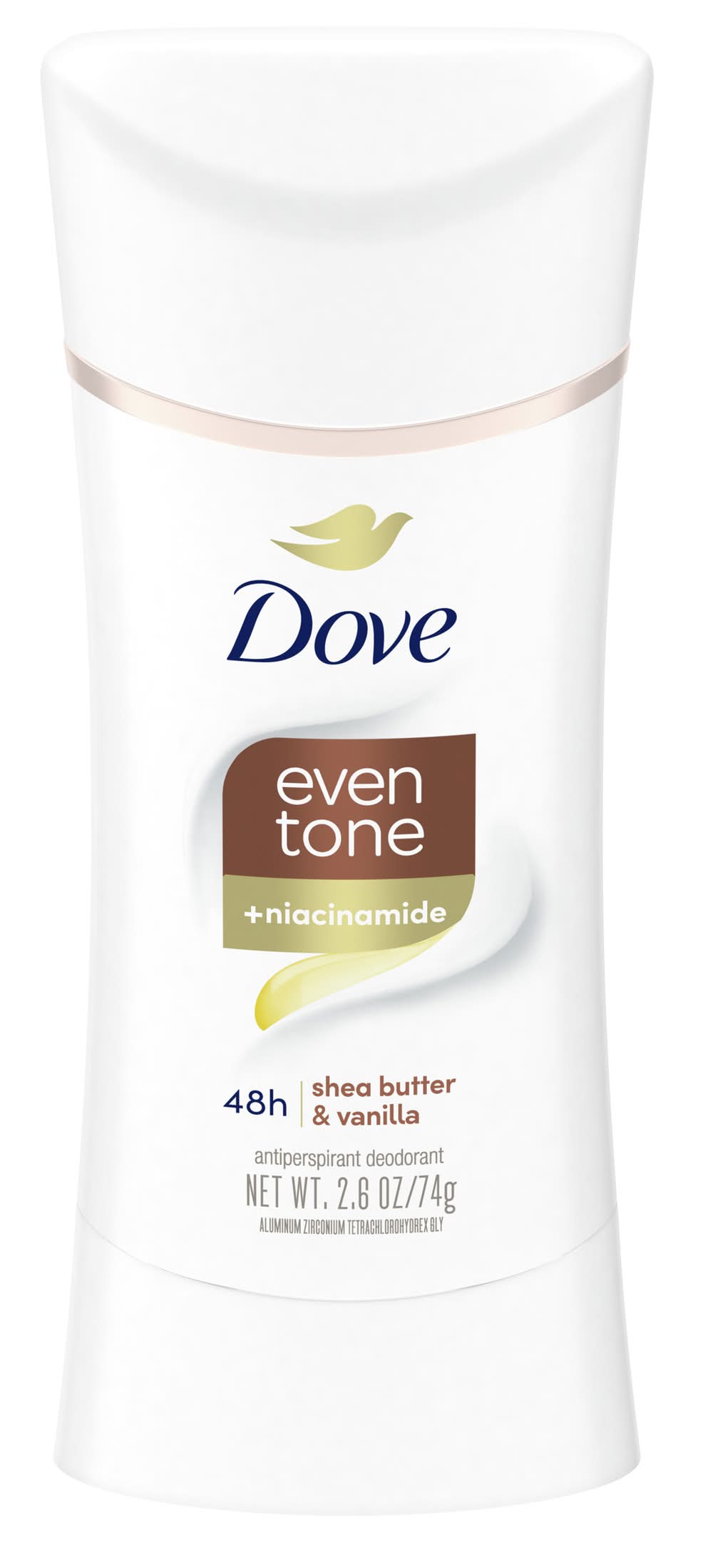 Dove Eventone Antiperspirant Deodorant Stick, Sheabutter-Vanilla (2.6 oz)