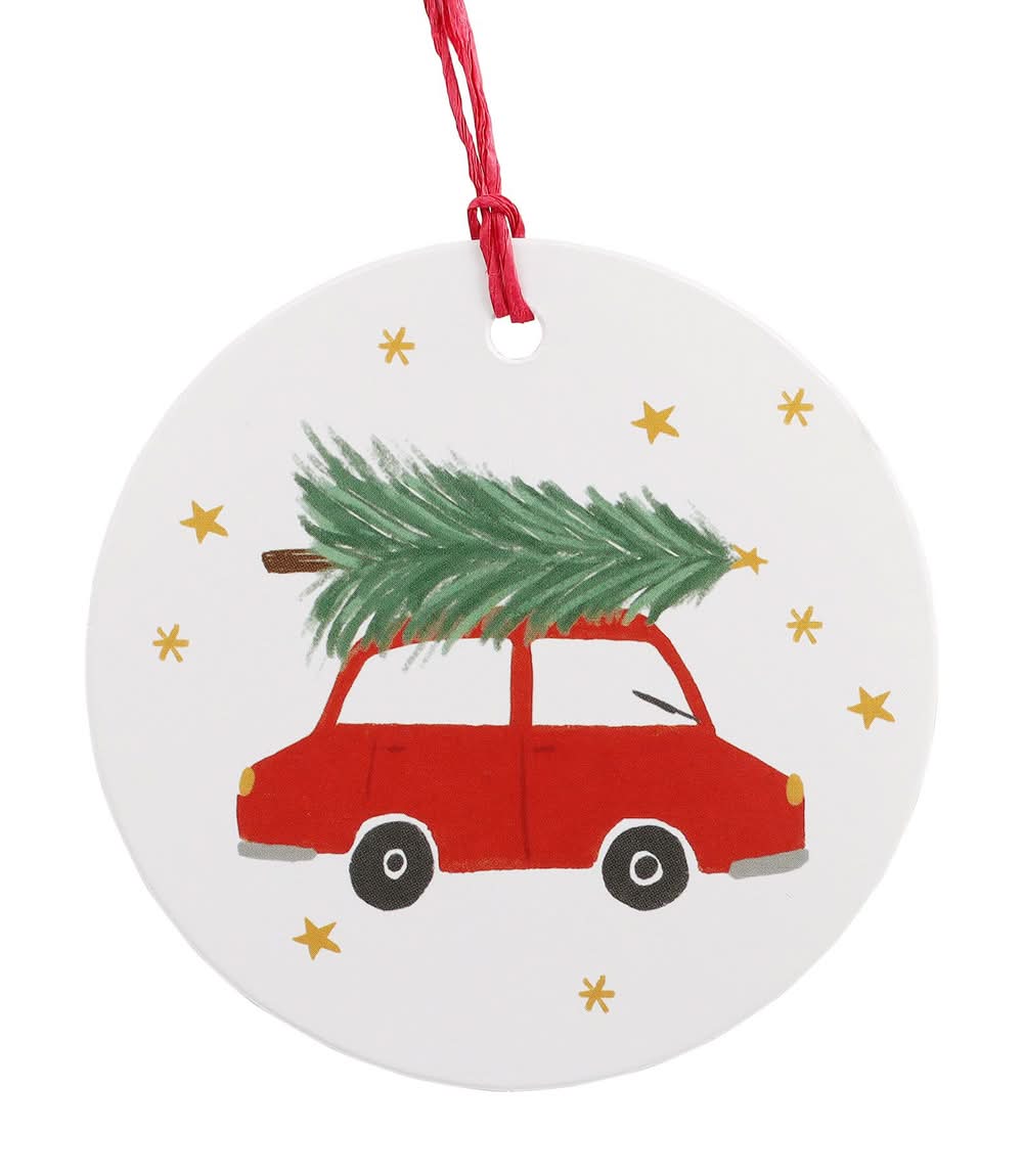 Traditional Car Gift Tag Pack of 6