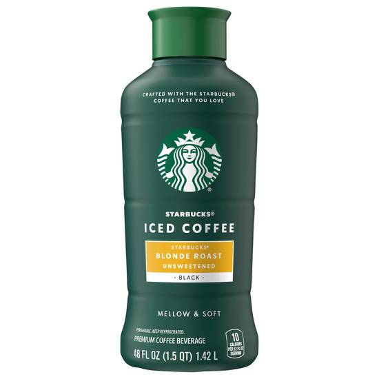 Starbucks Blonde Roast Unsweetened Iced Coffee (48 fl oz)