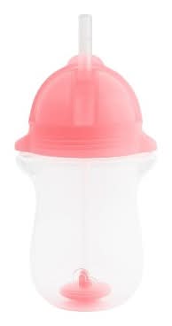 Munchkin Click Lock Weighted Straw Cup 10oz, Pink
