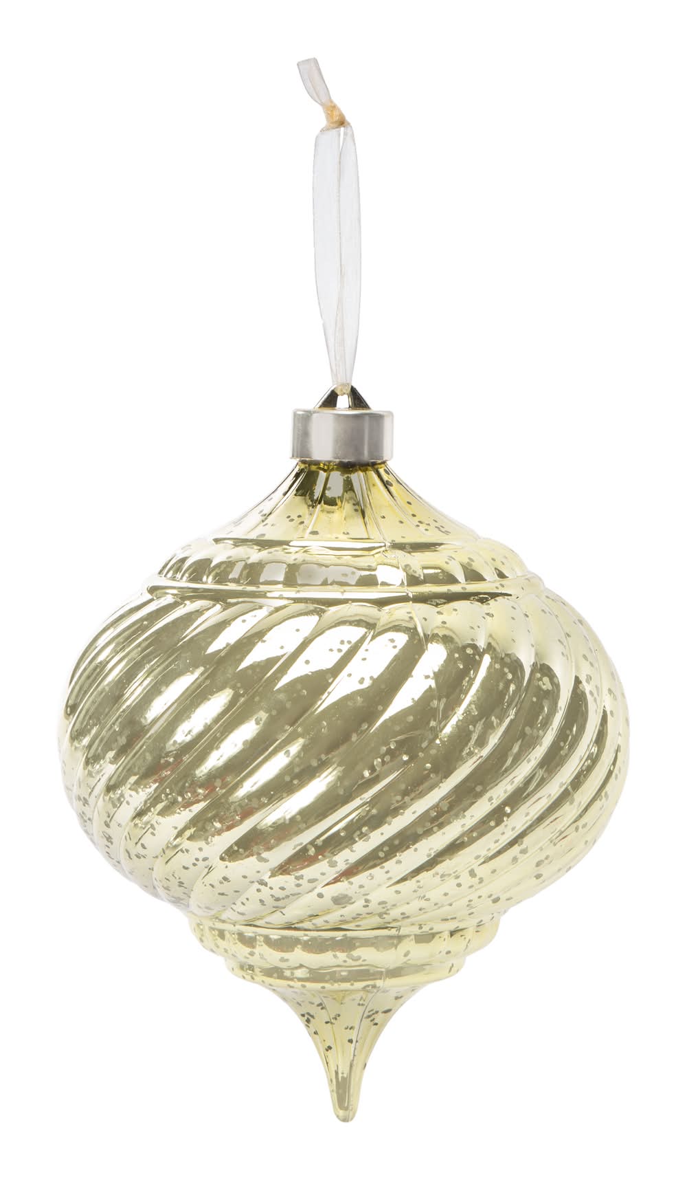 Christmas Snow Cool Retro Tree Ornament Gold