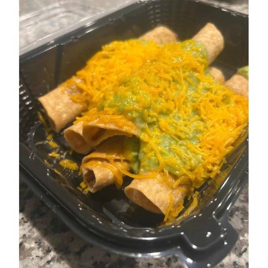 5 Rolled  Tacos with Guacamole
