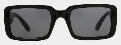 Universal Thread Plastic Rectangle Sunglasses, Black