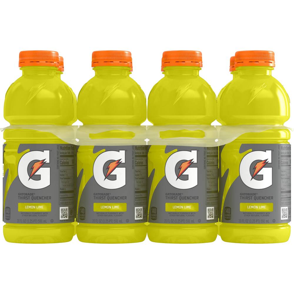 Gatorade Thirst Quencher Sports Drink (8 ct, 20 fl oz) (lemon-lime)