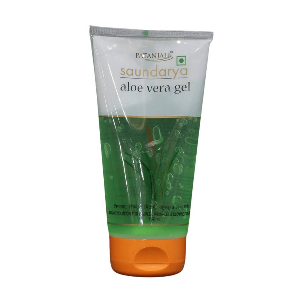 Patanjali Soundarya Aloe Vera Gel (5.07 fl oz)  Trusted Self-Care Products  That Make a Difference | Face Gels | Uber Eats