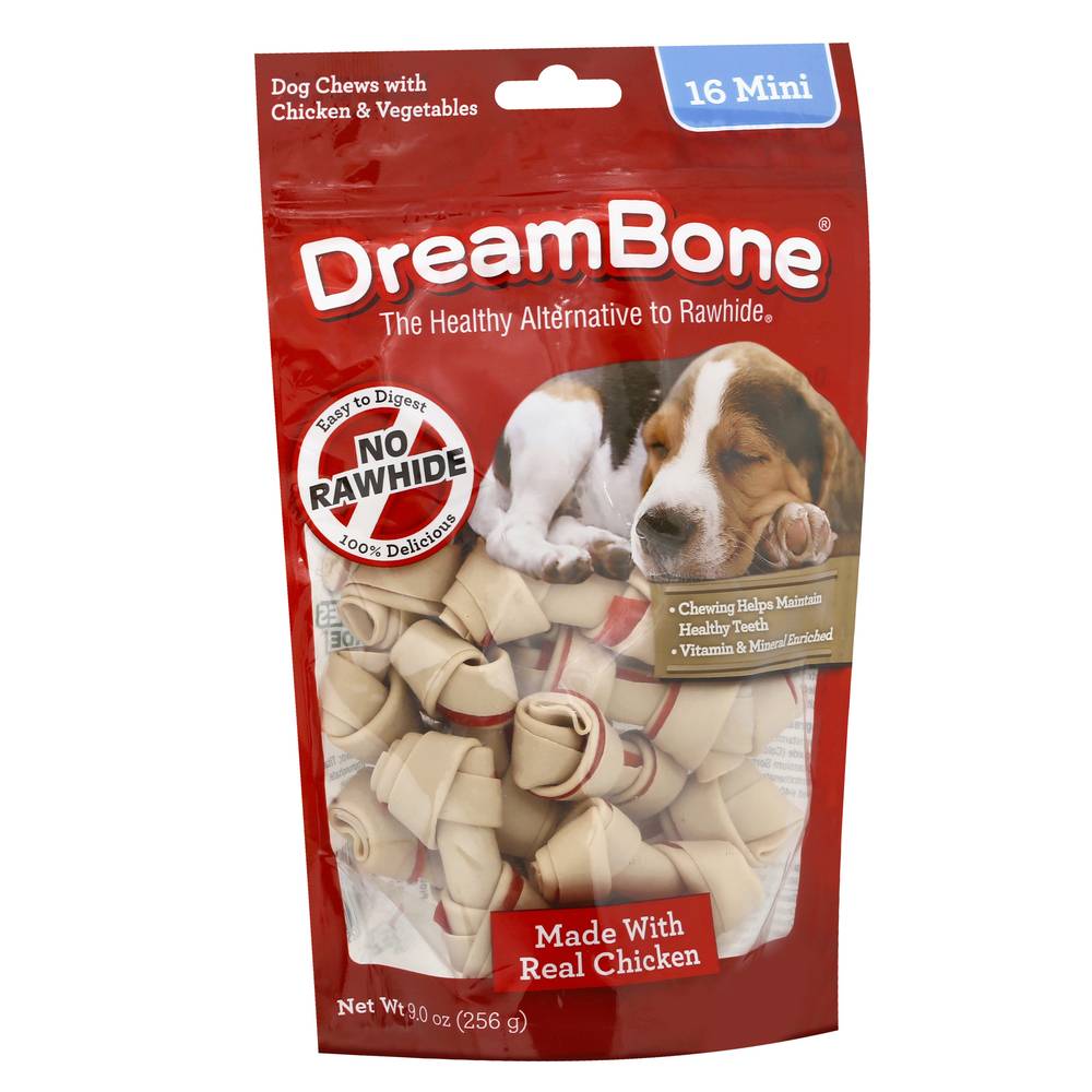 Dreambone Mini Vegetable & Chicken Dog Chews (16 ct)