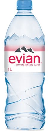 Evian Water 1L Bottle