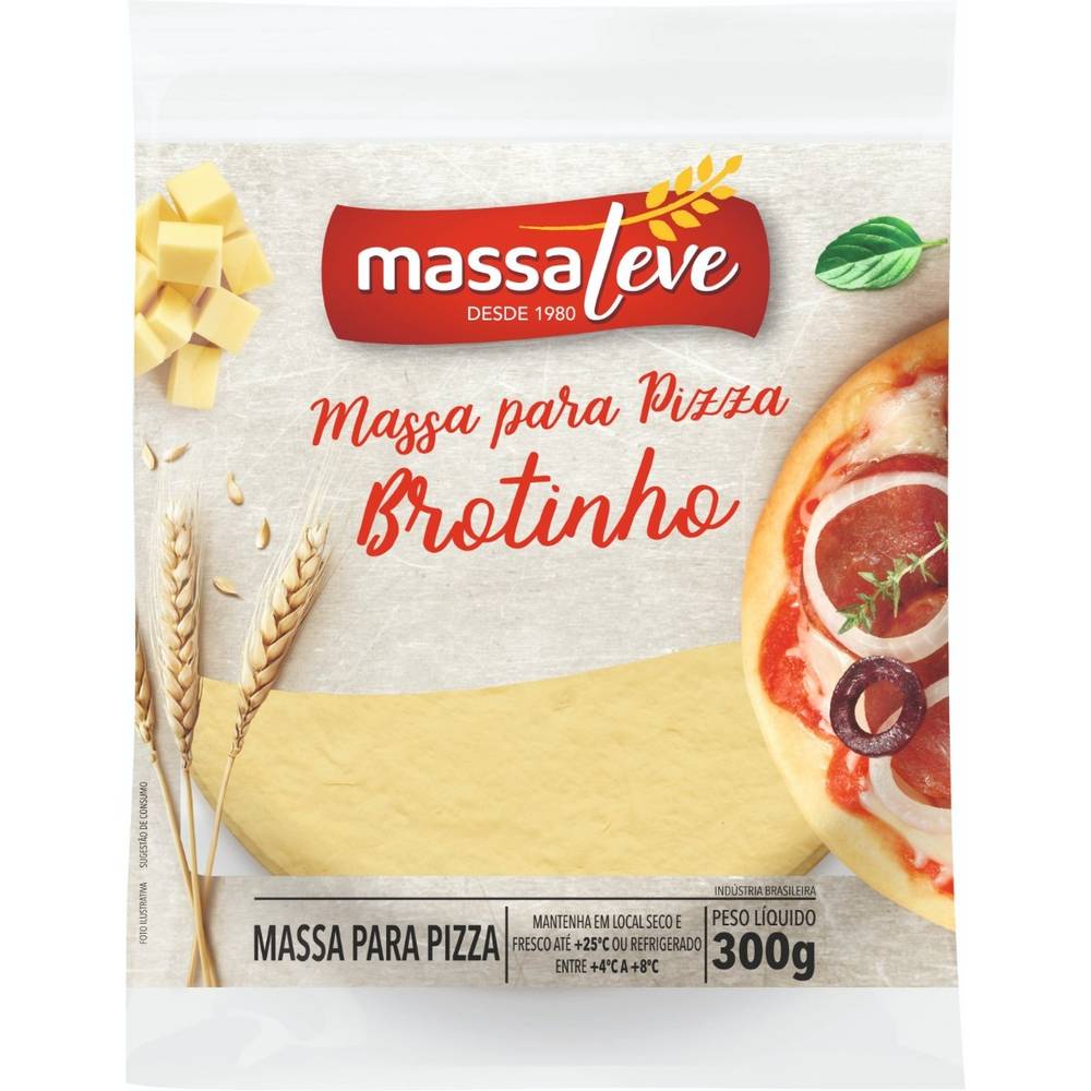 Massa Leve · Massa para pizza brotinho (300 g)