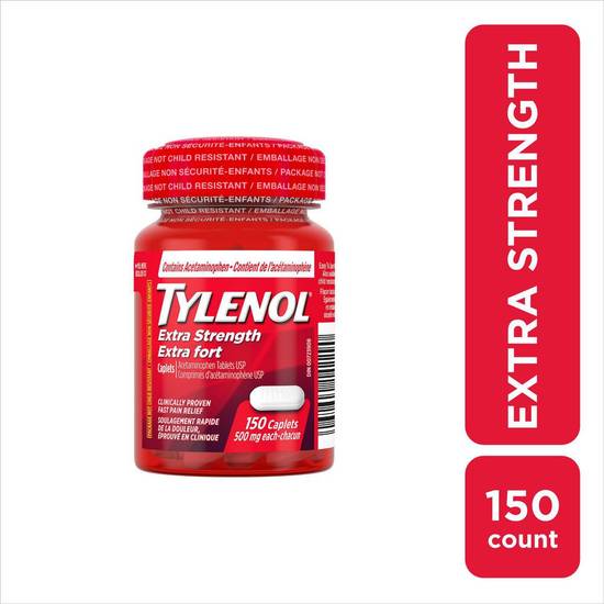 Tylenol Extra Strength Acetaminophen 500 mg (150 units)