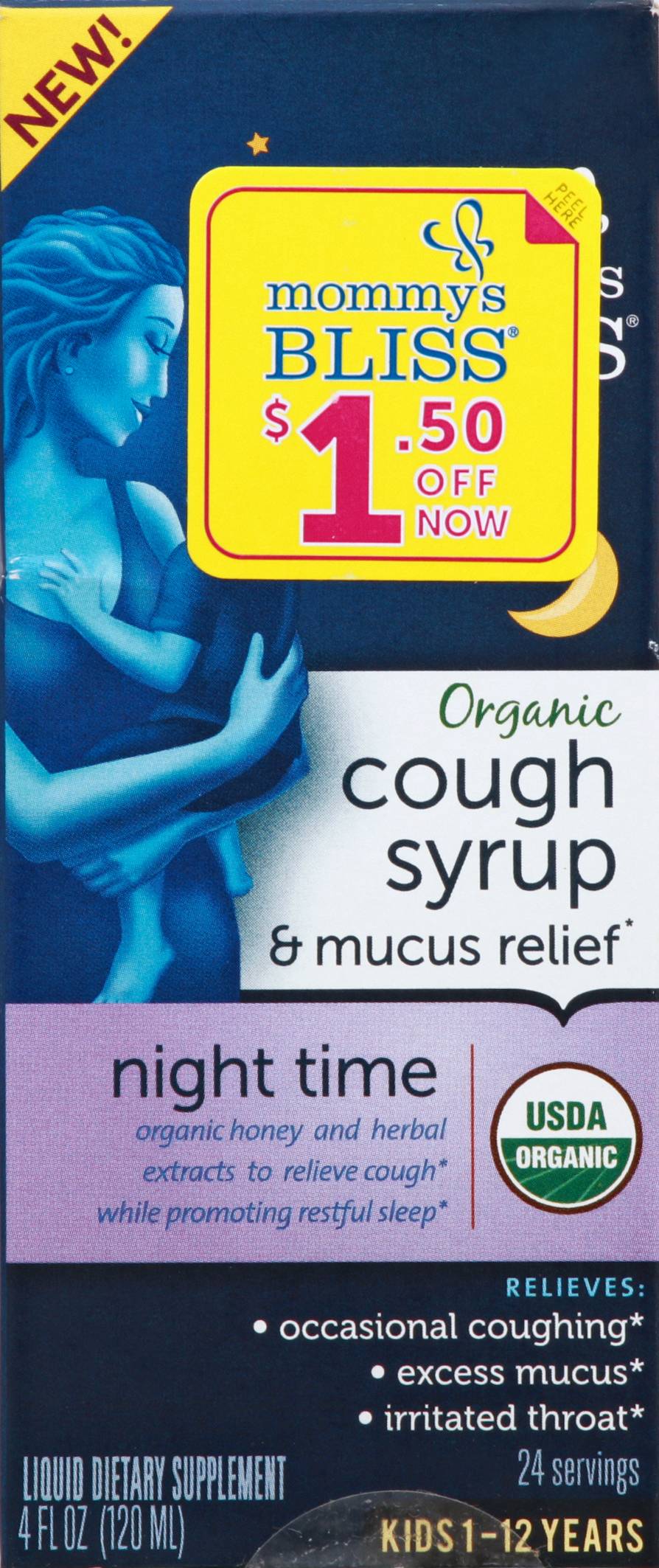 Mommy's Bliss Cough Syrup & Mucus Relief (4 fl oz)