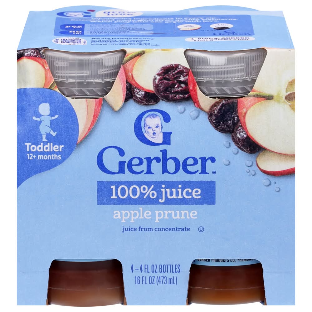 Gerber Apple Prune Juice From Concentrate Toddler 12+ Months (16 fl oz)