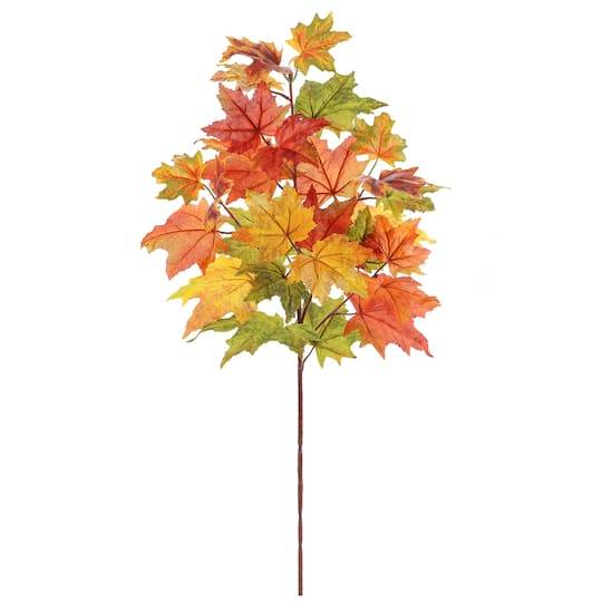 Orange & Green Maple Leaves Stem By Ashland