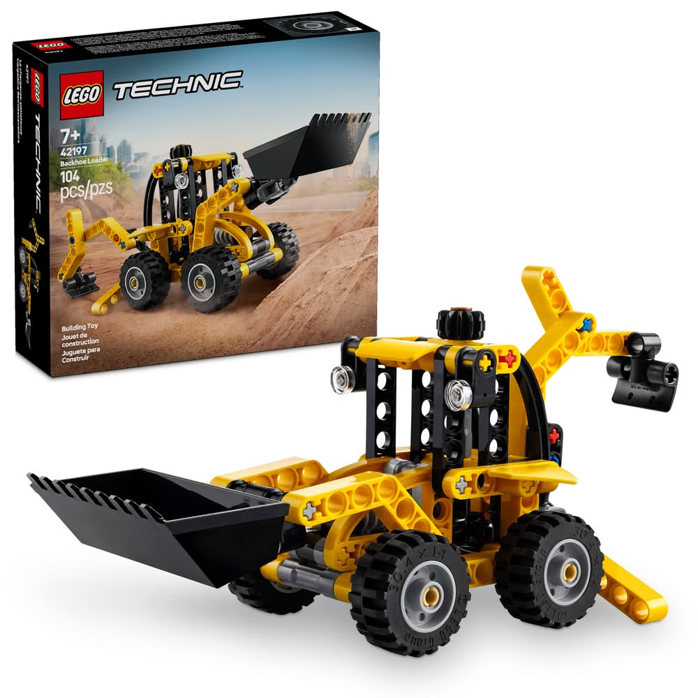 LEGO Technic Backhoe Loader Construction Toy 42197 (104 ct)