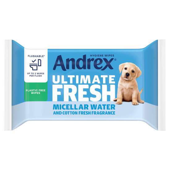 Andrex Classic Clean Washlets Flushable Toilet Wipes (white)