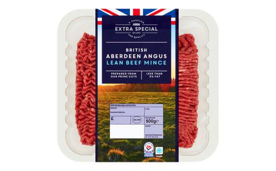 Asda Extra Special British Aberdeen Angus Lean Beef Mince 500g