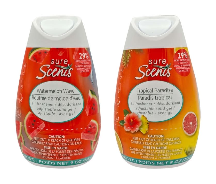 Sure Scents Air Freshener, Hawaiian-Berry Blast (2 x 8 oz)