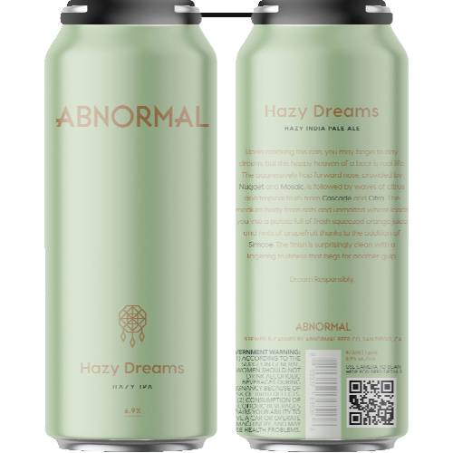Abnormal Brewing Hazy Dreams IPA 4 Pack Cans
