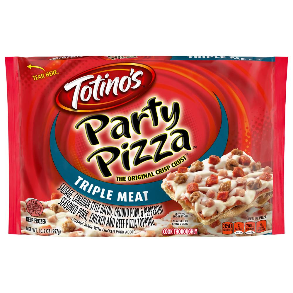 Totino's Triple Meat Party Pizza (10.5 oz)