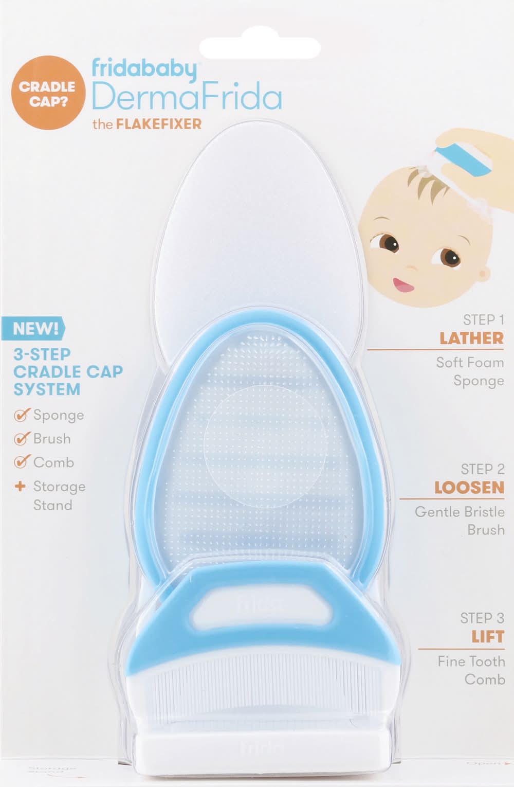 Frida Baby Dermafrida the Flakefixer 3 Step Cradle Cap System (4.8 oz)