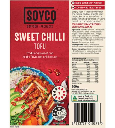 Soyco Sweet Chilli Tofu (200g)
