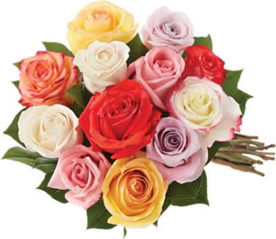 Mixed Flower Bouquet With Roses