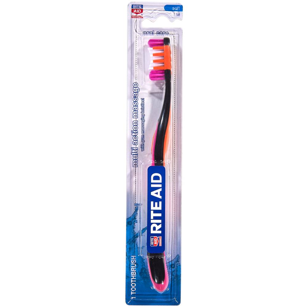 Rite Aid Oral Care Multi Action Massage Toothbrush Soft (1 ct)