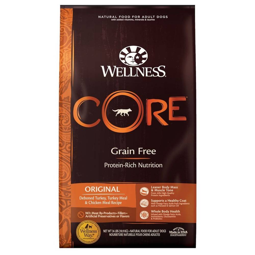 Wellness Core Original Adult Turkey Dog Kibble (24 lbs)